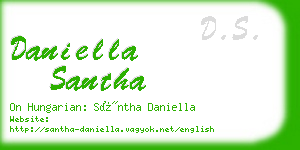 daniella santha business card